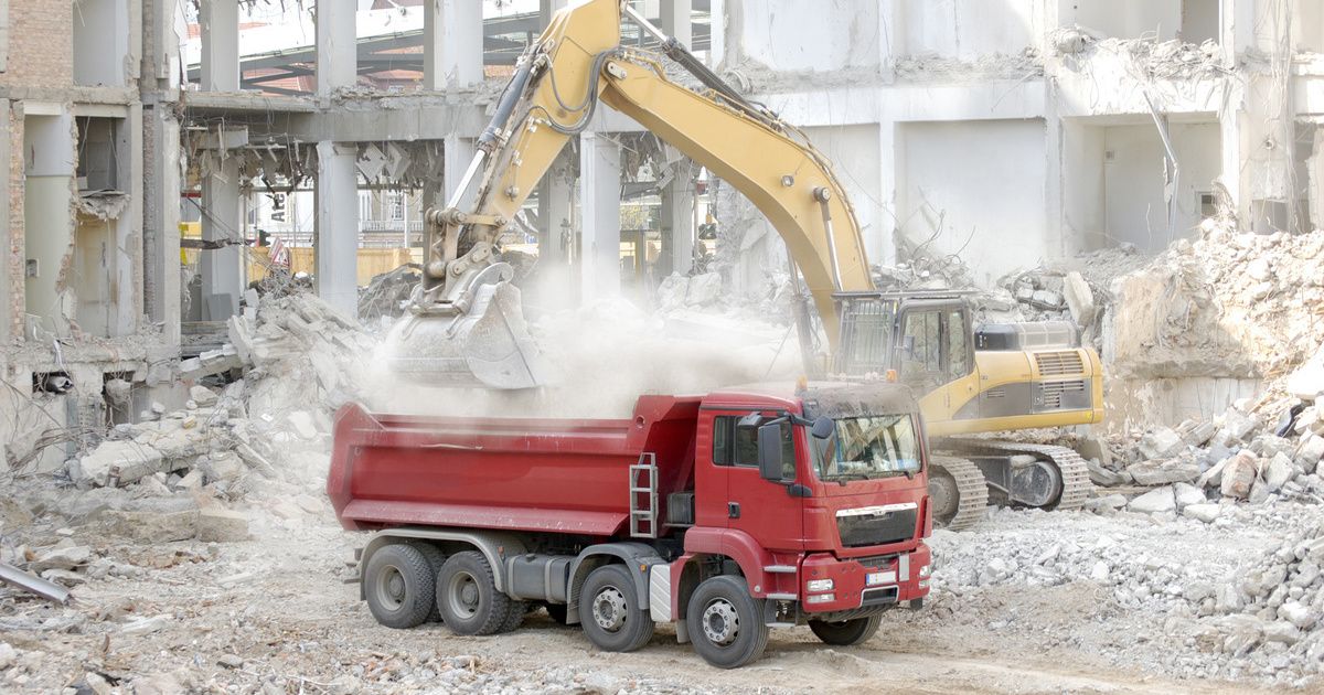 Staub Von Einer Baustelle